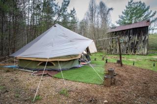 Off-Grid Creekside Tent Ideal for a Glamping Experience in Cosby, Tennessee - 7