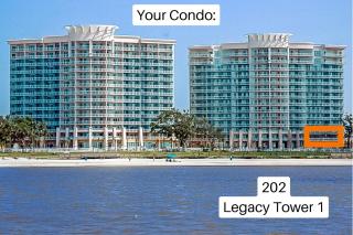Beachview Condo at Legacy Tower 1 -202 - fully furnished 2 bedroom 2 bathroom - 0