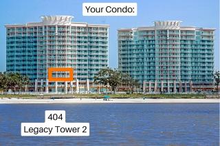 Beachview Condo at Legacy Tower 2 -404 - fully furnished 2 bedroom 2 bathroom - 2