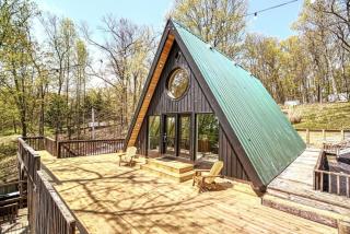 The Black Aframe - HOT TUB and Mountain Views - 3