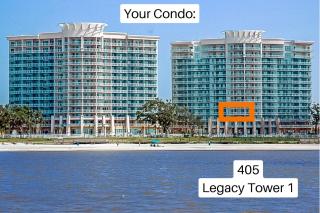 Beachview Condo at Legacy Tower 1 -405 - fully furnished 3 bedroom 2 bathroom - 0