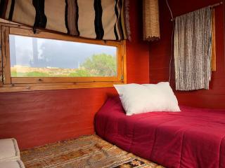 Red wooden cabin 5 pers Bedobled - 5