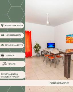 Departamentos Brown - Parrilla - WiFi 100 MB - Cochera - Aire -TV Cable - 6