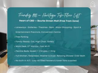 Foundry Top Floor 2BR Loft Parking & Workspace - 9