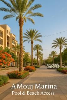 Al Mouj Marina Apartment with Pool & Beach Access - 0