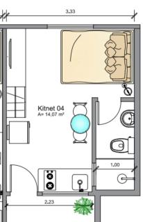 Alugel COP30 - Apartamento nº4 de 1 quarto no Conjunto Costa e Silva - 1 pessoa - 6