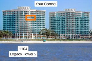 Beachview Condo at Legacy Tower 2 -1104 - fully furnished 2 bedroom 2 bath - 0