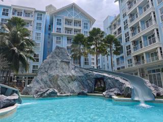 Grand Florida芭提雅带免费游泳池温泉桑拿浴和健身房瑜伽室私家海滩公寓E206 - 7