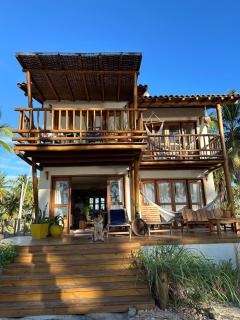 Casa de praia exclusiva, pé na areia em Mogiquiçaba, Bahia - 0