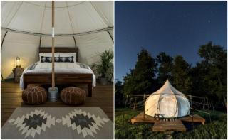 Charming Couples' Bell Tent Rental with Air Conditioning in Texas Hill Country - 6