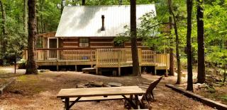 Romantic Log Cabin with Hot Tub near Cherokee National Forest, Tennessee - 4