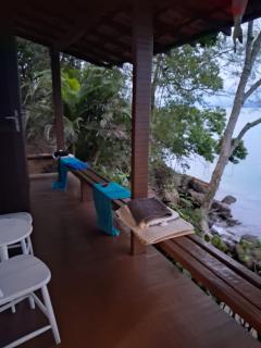 Linda Casa aconchegante com 3 quartos, vista incrível e privacidade na Praia da Aripeba-Ilha Grande-acomoda 8 pessoas - 2