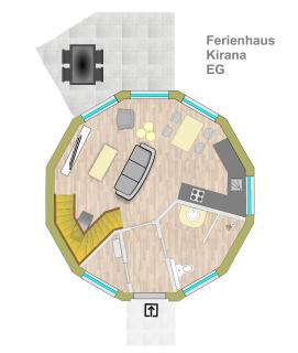 Kugelhaus Kirana - Ruhiges Naturdomizil in runder Bauweise am Waldrand des Tollensesees - 8
