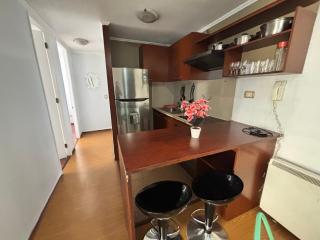 depto dos habitaciones con estacionamiento metro la moneda - 3