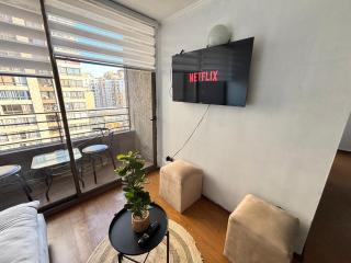 depto dos habitaciones con estacionamiento metro la moneda - 4