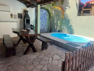 Casasveraneio casa top com 3 suítes com ar condicionado a 100 m da Praia - Barra de São Miguel, 7 minutos do gunga e 3 da praia bonita e conchas ! Área gourmet particular com churrasqueira , chuveirão !condomínio com muito verde,piscina de 10m! - 5