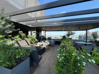 Moderno departamento con vista a Santa Lucía, Mty - 3