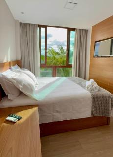 Apto completo no Vista Azul - Varanda com vista da Pedra Azul - 7