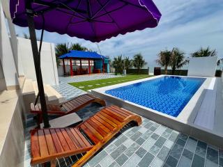 Villa sát biển, 6pn, 9 giường, 7 toilet, hồ bơi riêng, bãi biển, sân vườn - 5