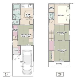 3LDK Entire house for rent 3 bedrooms, 2 toilets, and parking lot! Close to the station, USJ, and Expo! - 5