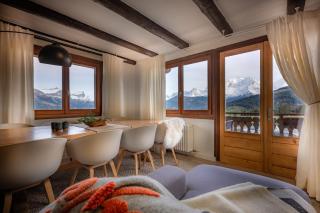 Appartement 10 personnes au pied des pistes vue Mont Blanc - 0