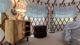 Cozy Romantic Yurt Rental in Woodlands near California Beach Town of Cayucos - 2