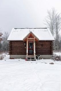 Cozy Log Cabin with an Indoor Fireplace Located on 70 Forested Acres in Leicester, Vermont - 4