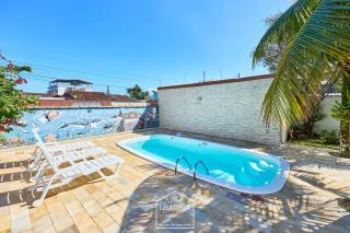 Piscina 4 quartos 400 metro da Praia Perequê-Açú - 3