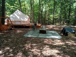 Remote Equipped Bell Tent Surrounded by Nature with Great Hiking Trails in Virginia - 3