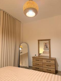 85 inch TV & Boho style apartment in Yas Island - 7