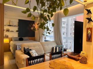 Frente mar com piscina e vista incrível em Santos - 0