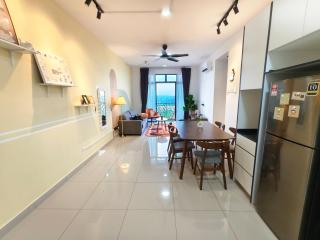 Desaru Meow Cat Theme 3BR Kids Frv 8pax Pet Friendly, 2 Cpark Netflix I Highest Floor Unblock View - 3