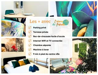 L'Oiseau du paradis - terrasse privée, parking, wifi rapide, arrivée autonome, entre gare et centre-ville, rez-de-chaussée - 8