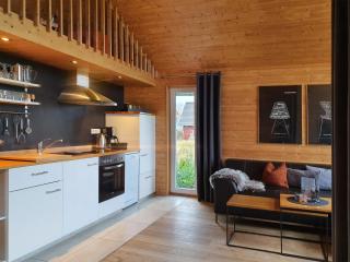 Schwarzes Holzferienhaus mit Sauna -- FELDRAIN -- an der Ostsee, Zierow bei Wismar, 4-6 Personen - Zierow - 3