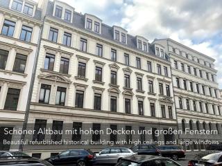 Zentrale, helle Ferienwohnung im schicken Altbau-Stil in Leipzig Zentrum Süd-Ost - 3