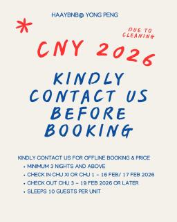 Entire 4 Bedroom Landed House, Yong Peng, Johor, Malaysia - Suitable for leisure, wedding & Big group travellers, Free Netflix, In- House Parking, 1min to Dragon Temple, 5 mins to MCD& KFC, 30 mins to Organic Farms - 9