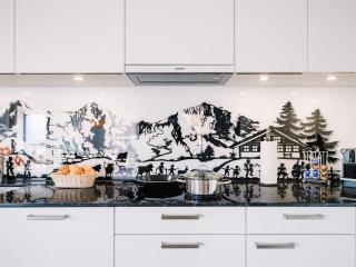 Apartment Jungfrau in See- und Bergnähe, modern, mit Balkon und Aussicht für 4 Gäste - 5