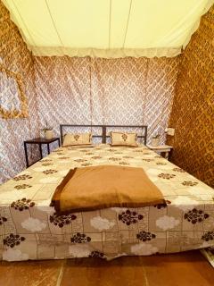 Kala Kutir Tent Stay near Taj Mahal King sized Bed - 1