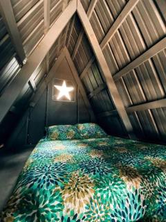 Rustic A-Frame Glamper w/ Fire Pit, AC, & Breakfast Near Nashville - 4