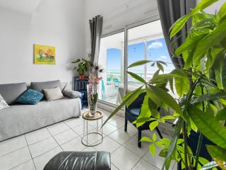 Vue mer panoramique, Loggia Salon, Parking Privé - 2