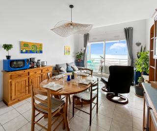 Vue mer panoramique, Loggia Salon, Parking Privé - 6