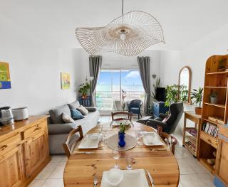 Vue mer panoramique, Loggia Salon, Parking Privé - 7