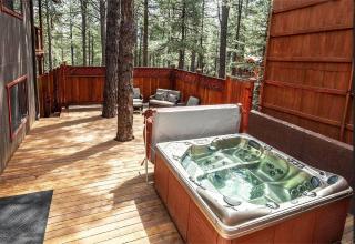 Eternal Treehouse Hot Tub Outdoor Oasis in Pines Entertainment Galore - 0