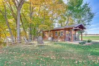 Outdoor Oasis with Fire Pit and Dock Galion Log Cabin - 9