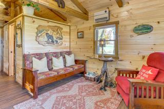 Outdoor Oasis with Fire Pit and Dock Galion Log Cabin - 7