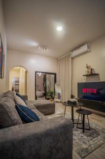 Modern apartment with a living room and a hall with smart entry Al-Murooj neighborhood A18 - 8