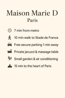 Paris Luxury House, jacuzzi- jardin-parking, 10min Stade de France, 18 min des Champs Élysées - 4