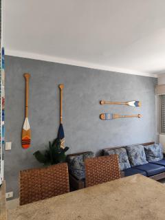 5E - Pe na Areia da Praia do Tombo, 2 Quartos, Ar Cond, 2 WC, 1 vaga e Roupas de Cama - 4