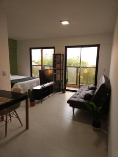 Studio para até 3 pessoas no centro de Belém, com vaga e psicina - 2