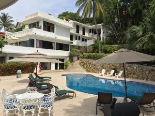 Villa Palmitas acogedor departamento nivel piscina gigante jardines - Acapulco - 0